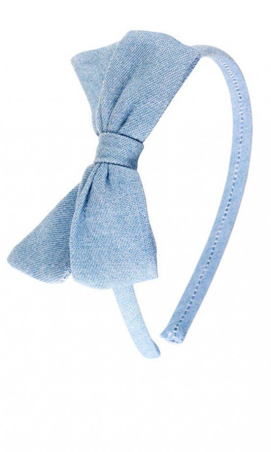 Dorothy Perkins Denim Bow Alice Band, £10