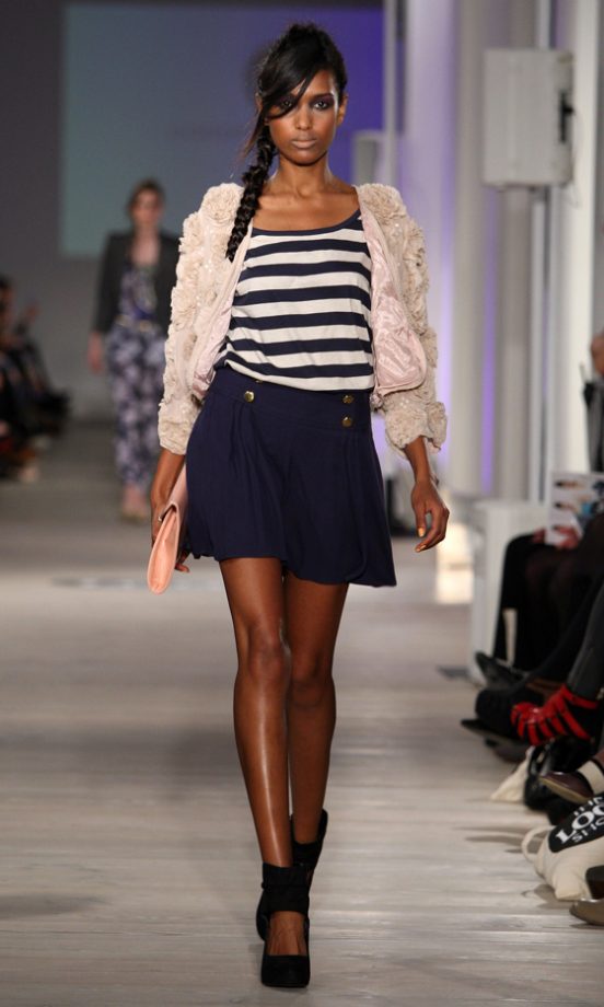 The LOOK Show S/S10: Dorothy Perkins Navy Gold Button Culottes, £20