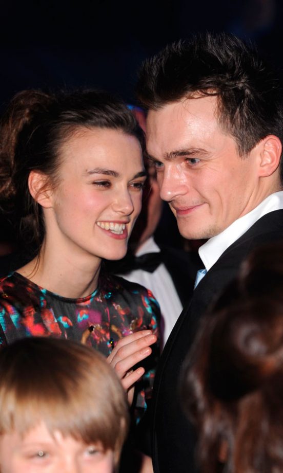 Keira Knightley With Rupert Friend At The Laurence Olivier Awards 2010