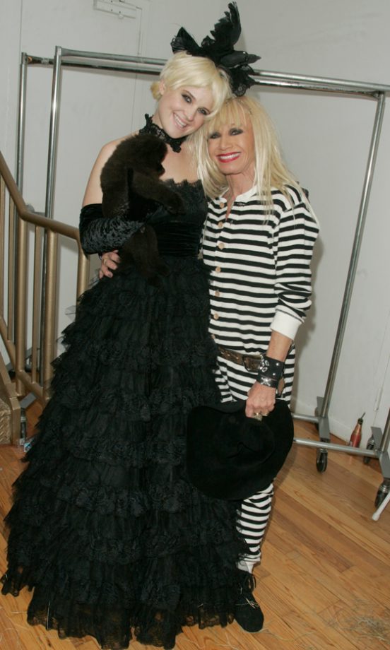 Kelly Osbourne With Betsey Johnson At New York Fashion Week, 2010