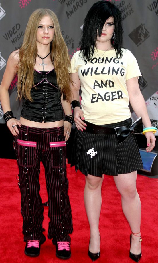Kelly Osbourne With Avril Lavigne At The MTV Video Music Awards, 2003