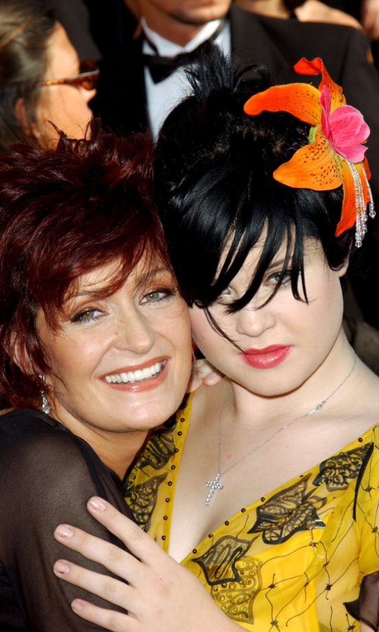 Kelly Osbourne With Mum Sharon Osbourne At The Creative Emmy Awards, 2002