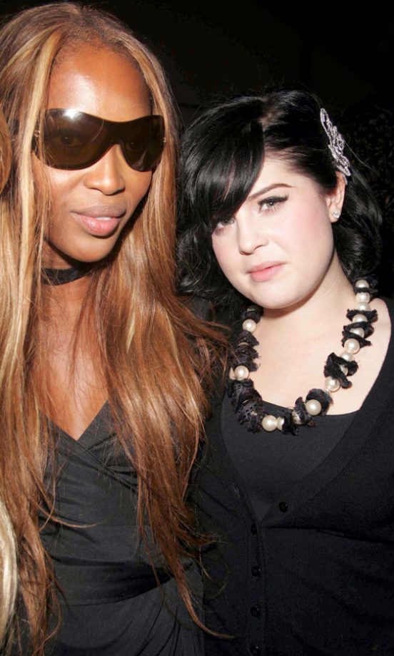 Kelly Osbourne With Naomi Campbell At The Zac Posen Spring/Summer Fashion Show 2005