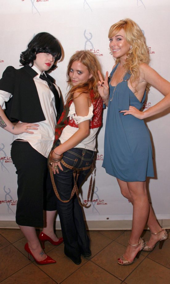 Kelly Osbourne, Mary-Kate Olsen and Lindsay Lohan Party In New York, 2005