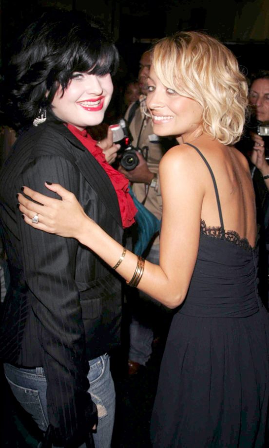 Kelly Osbourne With Nicole Richie At The Fashion For Relief Benefit Show, 2005