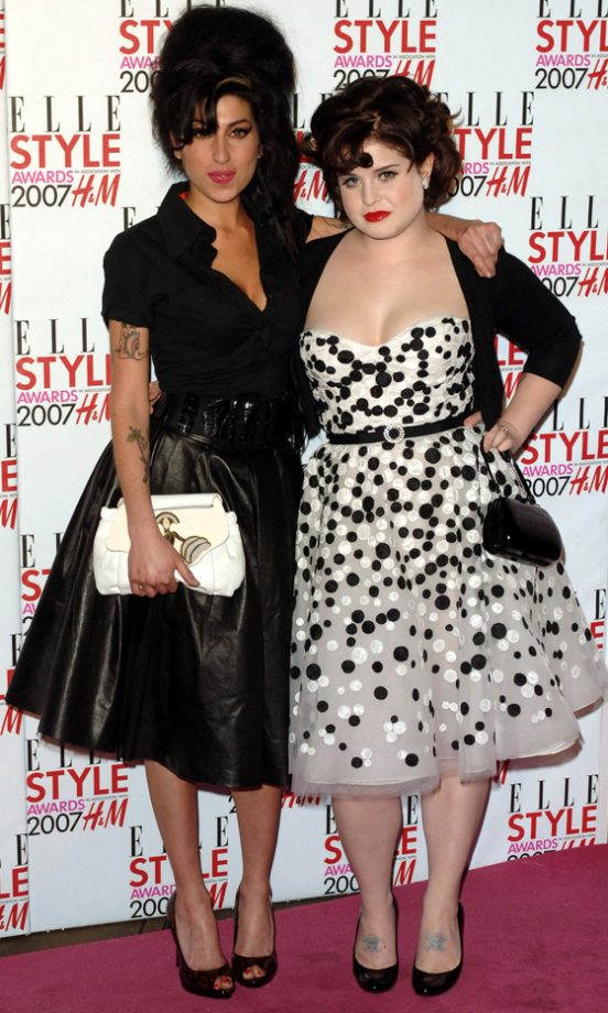 Kelly Osbourne With Amy Winehouse At The Elle Style Awards, 2007