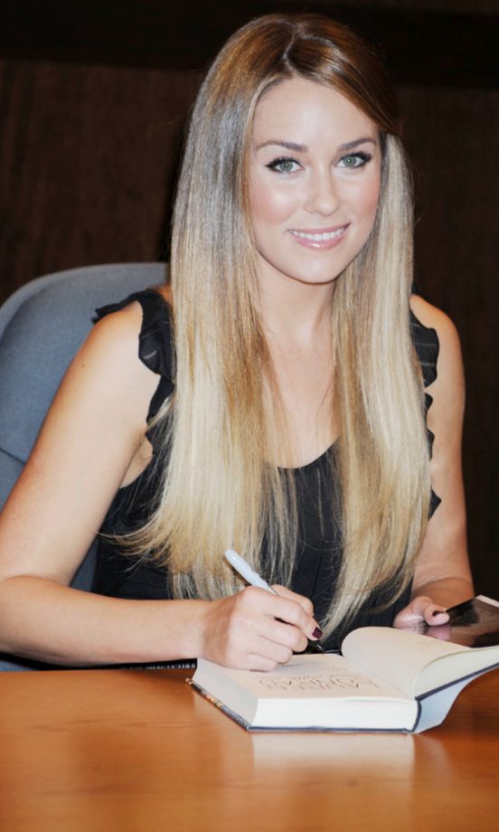 Lauren Conrad Sporting A Super-Sleek Sunkissed Hairstyle At Her 'Sweet Little Lies' Book Launch, March 2010