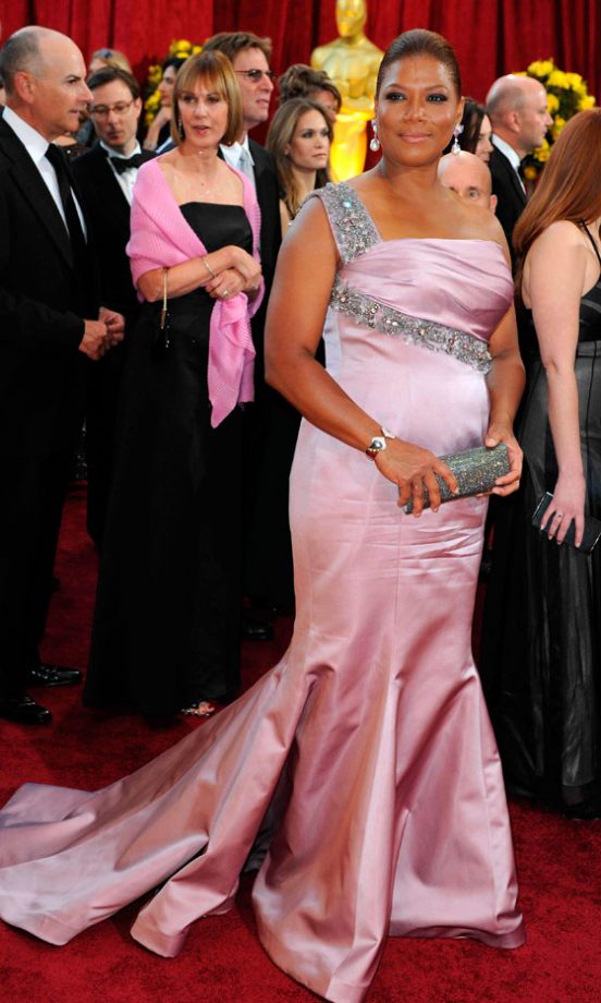 Queen Latifah Wearing Badgley Mischka At The Oscars 2010