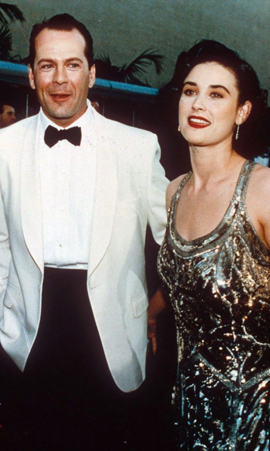 Demi Moore With Then Husband Bruce Willis, 1990