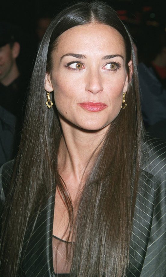 Demi Moore's Now Famous Poker-Straight Hairstyle, 2004