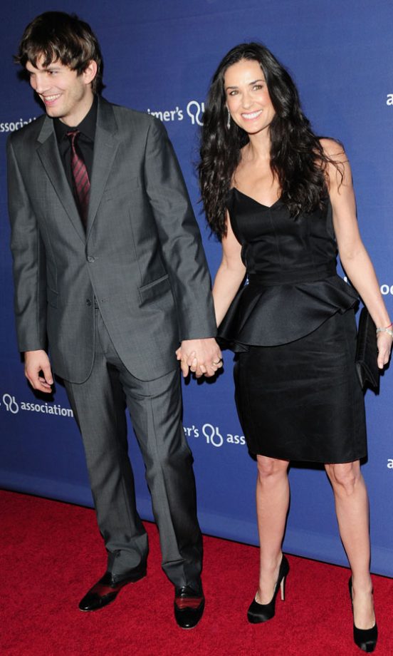 Demi Moore, Wearing Lanvin, With Ashton Kutcher, 2010