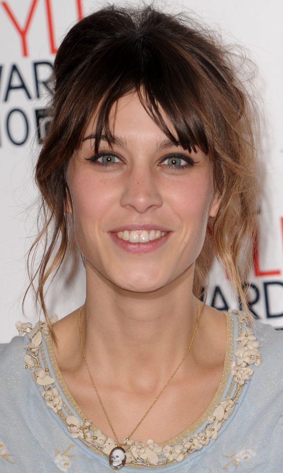 Alexa Chung Sporting A Messy Updo Hairstyle, 2010