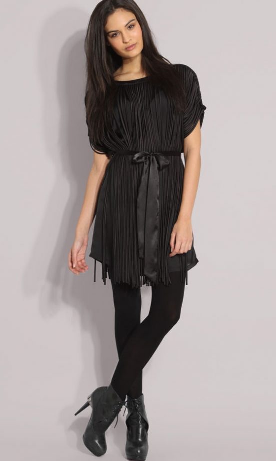 Lipsy Fringe Detail Belted Dress At Asos, £30
