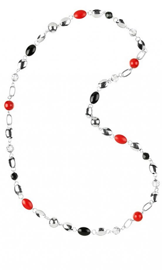 Dorothy Perkins Mixed Bead And Metal Rope Necklace, £10