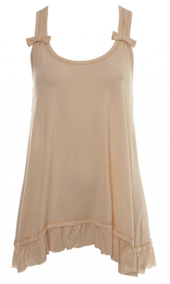 Miss Selfridge Nude Bow Detail Vest Top, £22