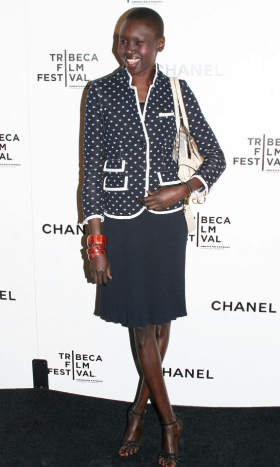 Alek Wek At The Annual Tribeca Film Festival Dinner 2010