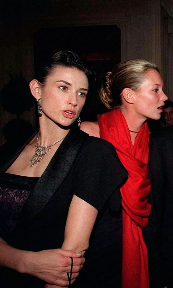 Demi Moore Backstage At The Dior Show With Kate Moss, 1997