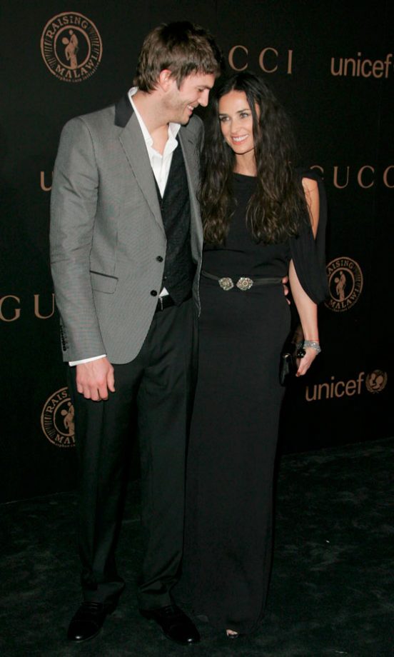Demi Moore With Husband Ashton Kutcher, 2008