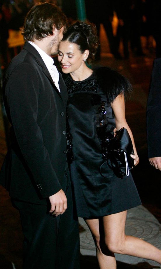 Demi Moore With Ashton Kutcher, 2007