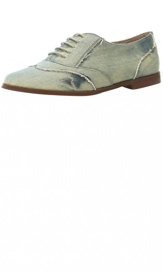 Topshop Denim Brogues, £45