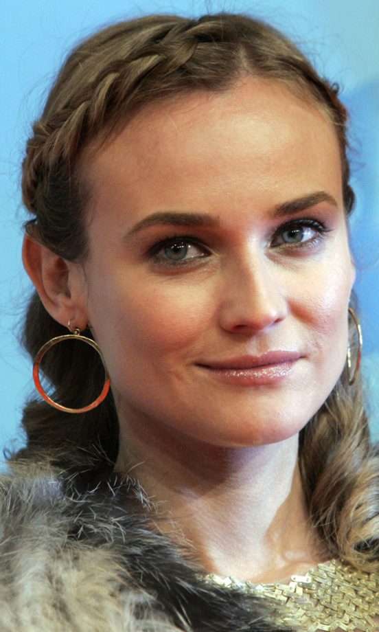 Diane Kruger Sporting A Plaited Hairstyle, 2010
