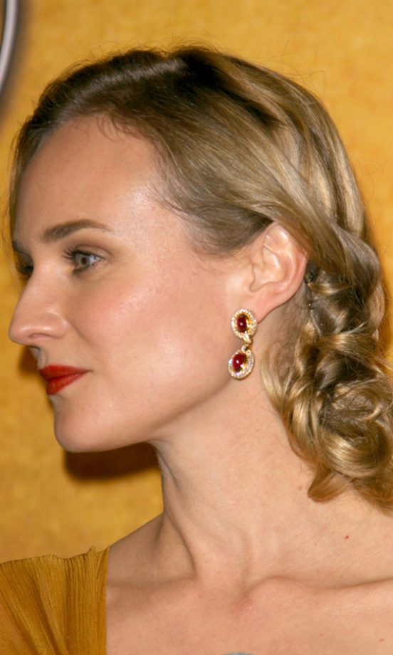 Diane Kruger Sporting A Super-Low Bun Hairstyle, 2010