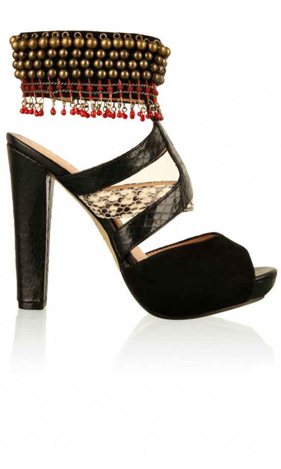 House of Harlow 1960 Pacey Navajo Beaded Platform Sandal, £250