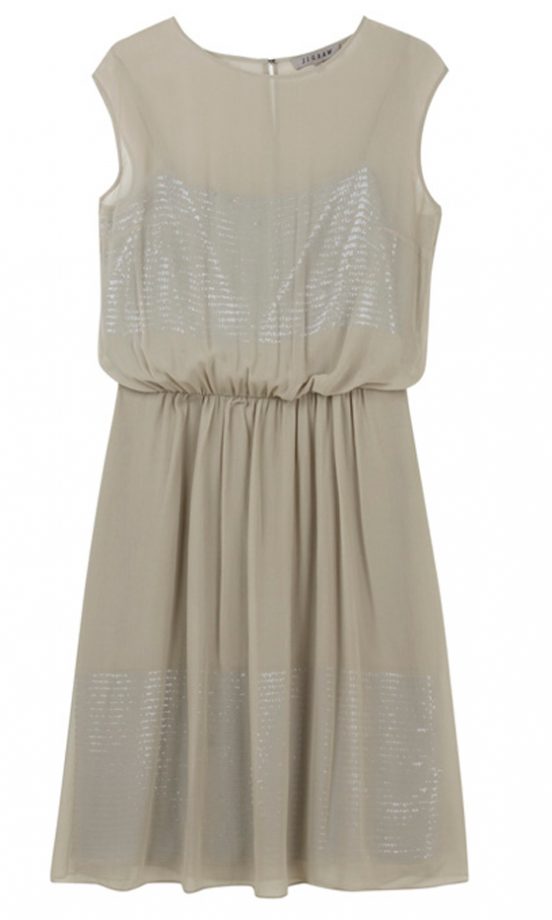 Jigsaw Jacquard Trim Linen Dress, £118