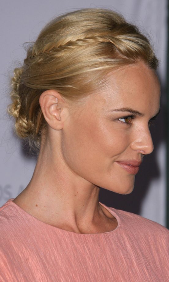 Kate Bosworth Sporting A Plaited Bun Hairstyle, 2010