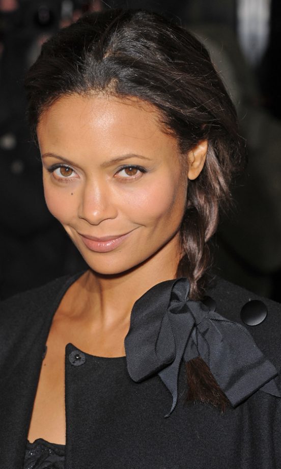Thandie Newton Sporting A Plaited Hairstyle, 2010
