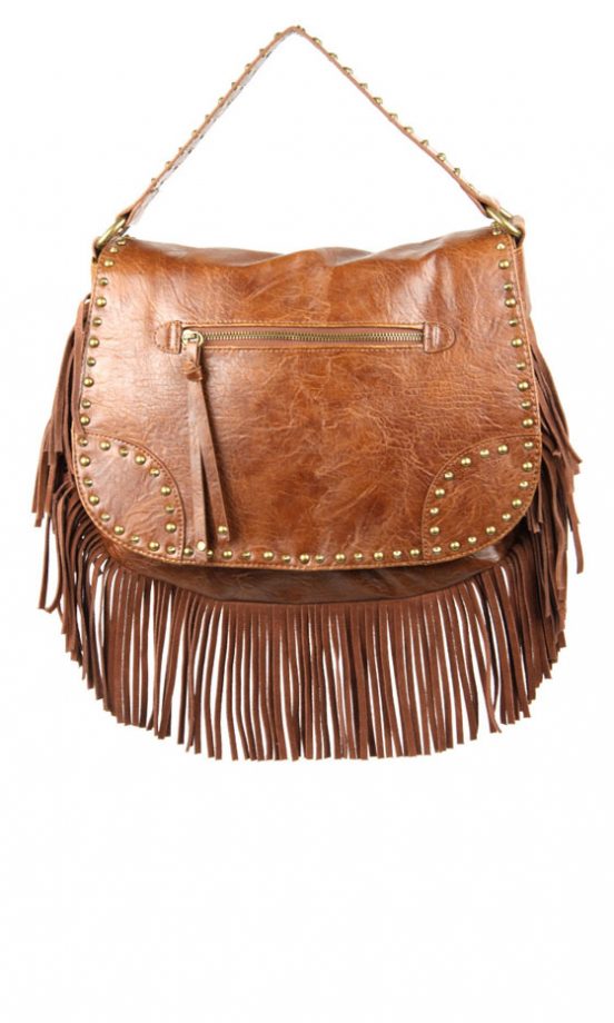 Mango Studded Fringe Despatch Bag At Asos, £60