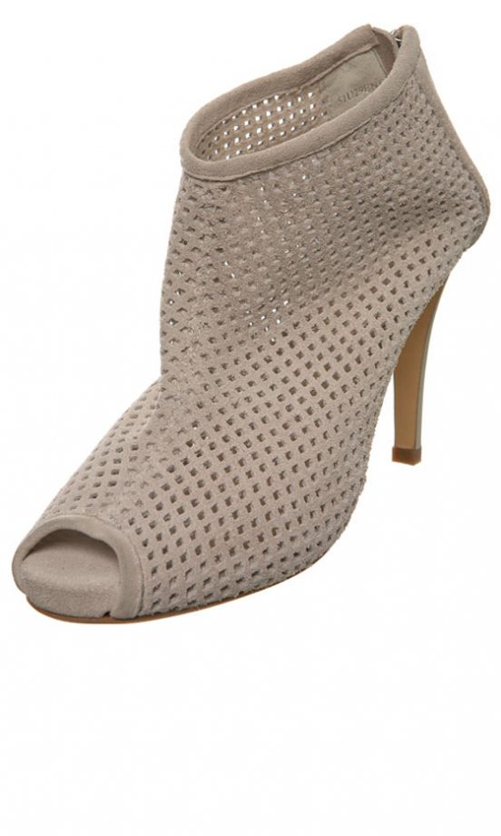 Miss Selfridge Nude Perforated Suede Boot, £55