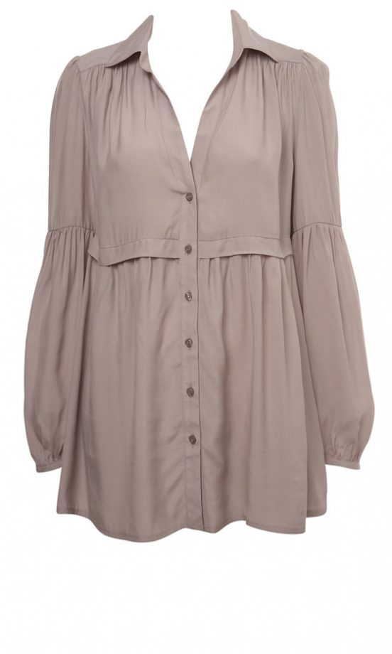 Miss Selfridge Nude Smock Shirt, £30