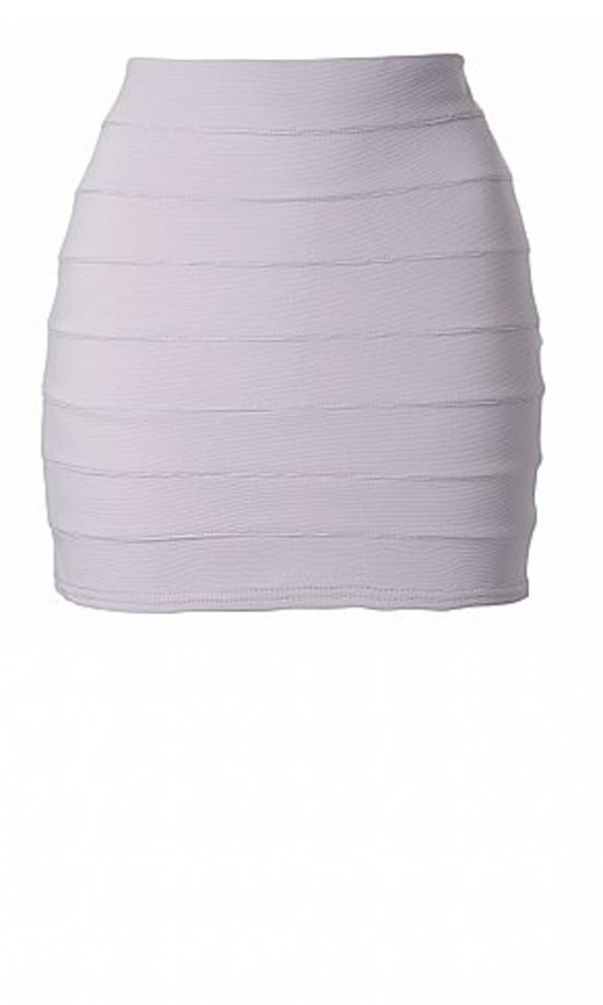 New Look Ribbed Band Mini Skirt, £16