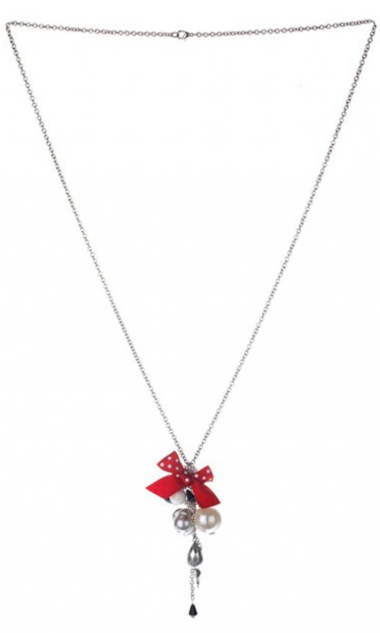 Dorothy Perkins Red Polka Dot Charm Necklace, £10