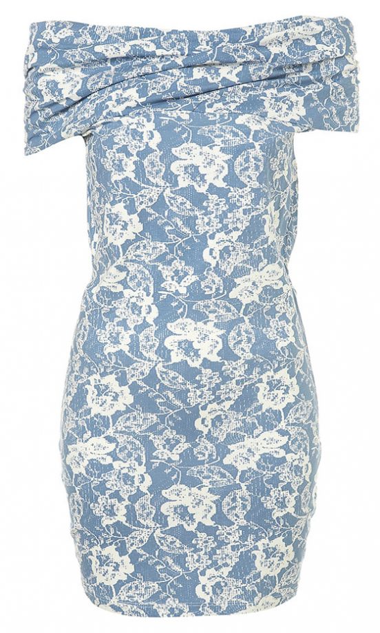 Rare Off Shoulder Lace Dress At Topshop, £32