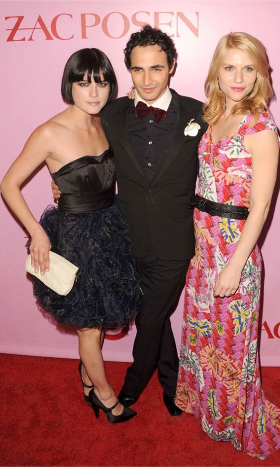 Selma Blair And Claire Danes With Designer Zac Posen At The Launch Of His Collection For Target, 2010