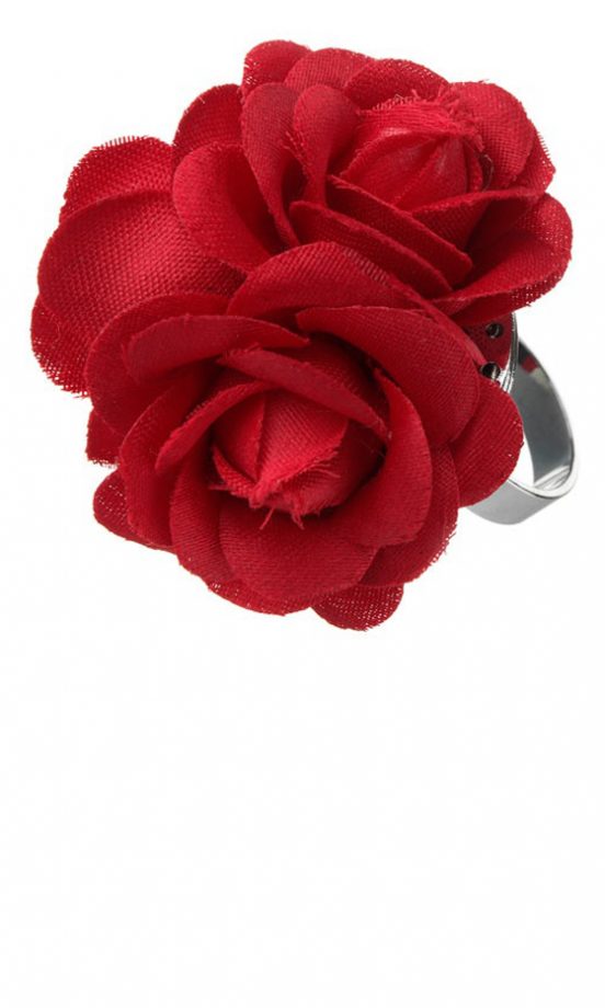 Dorothy Perkins Red Rose Bouquet Ring, £8