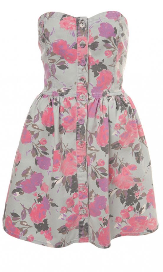 Miss Selfridge Floral Printed Prom Dress, £40