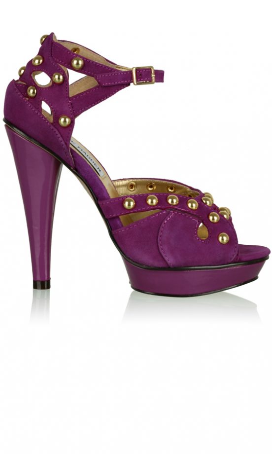 Steve Madden Purple Kerrin Suede Studded Shoe, £115