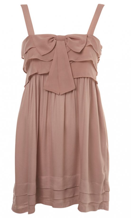 Miss Selfridge Bow Detail Pleat Dress, £39