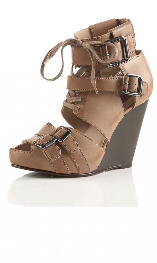 Topshop Pace Buckle Wedges, £135