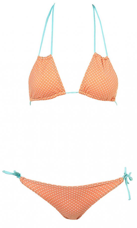 Topshop Mini Dot Contrast Bikini, £25