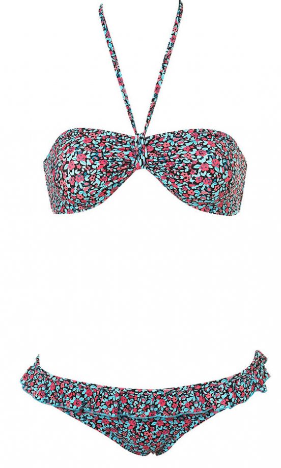 Topshop Ditsy Floral Bandeau Bikini, £25
