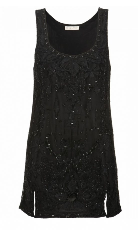 Kate Moss Topshop Embellished Black Dress, £150