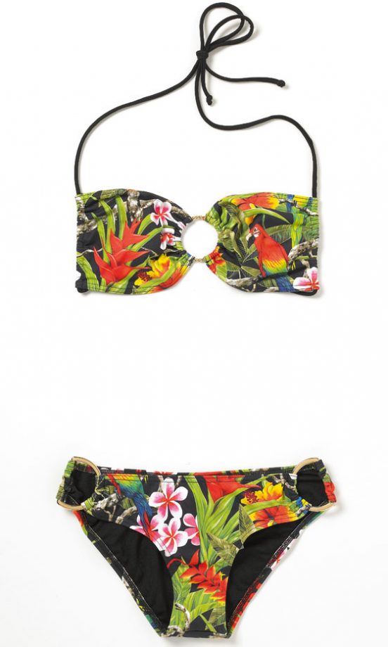 Asos Tropical Print Bandeau Top, £14