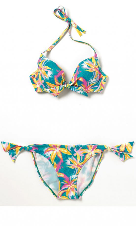 Debenhams Multi Coloured Floral Print Bikini Top, £18