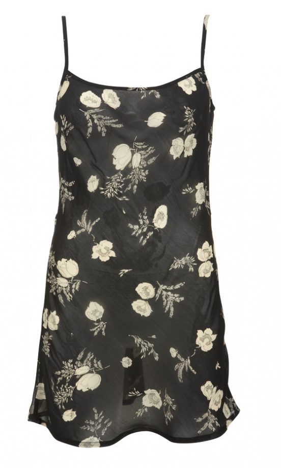 Kate Moss Topshop Rose Print Slip, £38