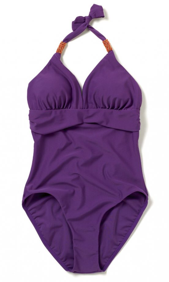 Per Una Purple Swimsuit At Marks & Spencer, £35. In Store Only