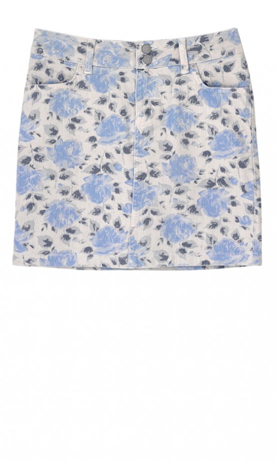 Oasis Large Rose Printed Skirt, £38